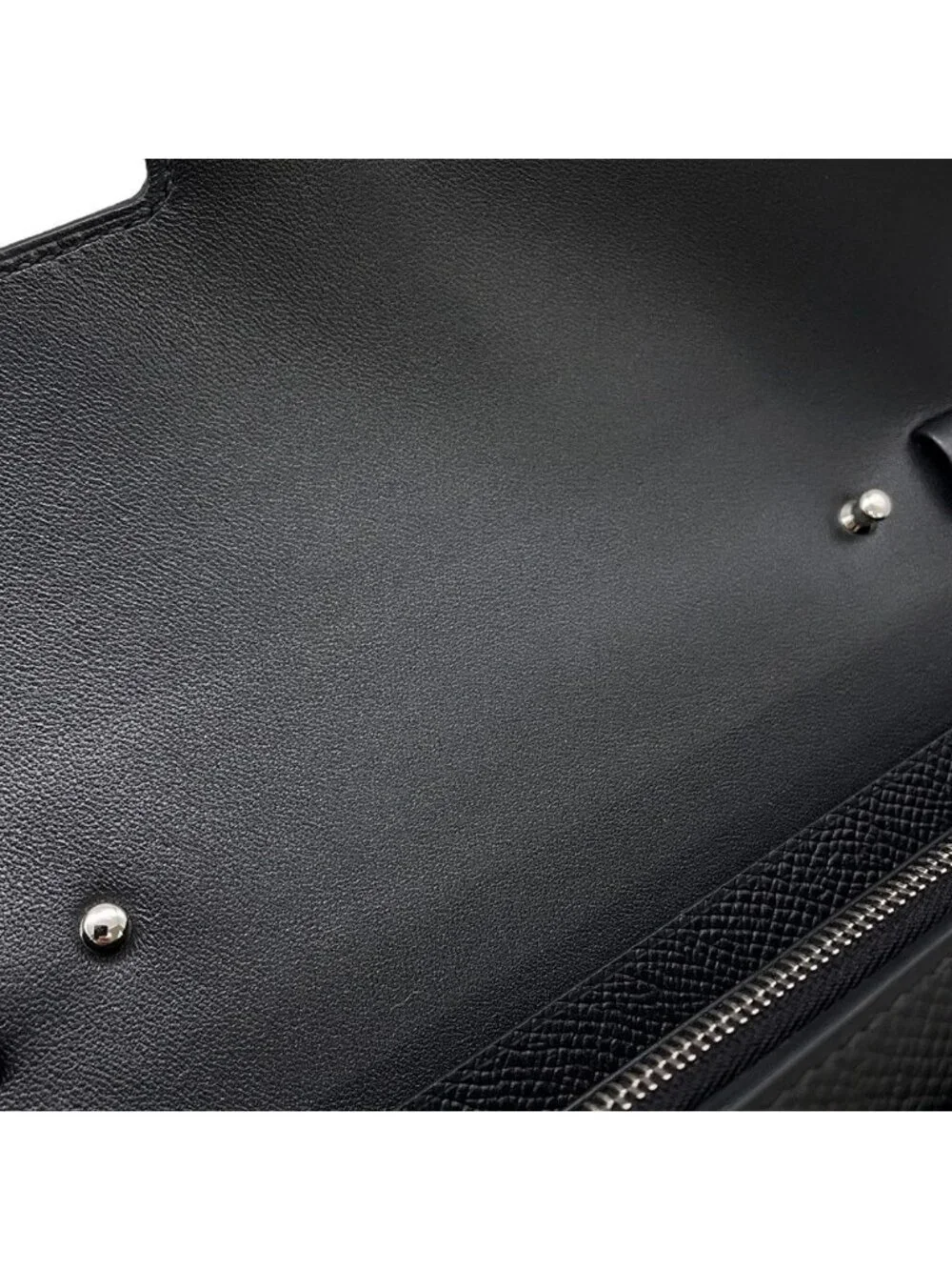 Hermes Wallet Constance To Go Long Black Silver Epsom